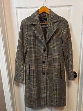 DKNY Wool Blend Coat